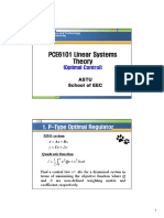 PCE6101 Linear Systems Theory: (Optimal Control)