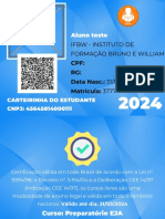 Carteirinha de estudante IFBW 2024