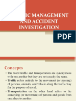 Traffic Management and Accident Investigation