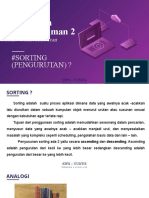 Algoritma Pemrograman 2: #Sorting (Pengurutan) ?