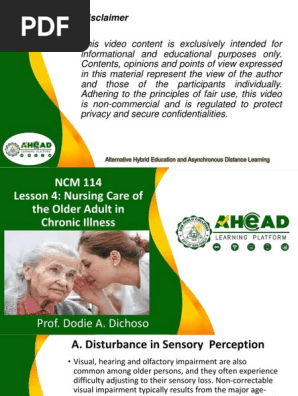 洋書 Care of the Adult with a Chronic Illness Lesson 4 Nursing Care of The Older Adultin Chronic Illness