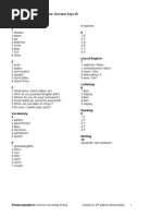 Unit 1: Progress Tests: Answer Keys B