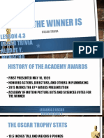 And The Winner Is: Lesson 4.3 Oscar Trivia Aldave Y. Monacho