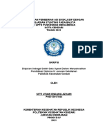 Diajukan Sebagai Salah Satu Syarat Dalam Menyelesaikan Pendidikan Diploma IV Jurusan Kebidanan Politeknik Kesehatan Kendari