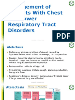 Management of Chest and Lower Respiratory Disorders