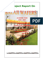 A Project Report On Balaji Wafers Pvt. Ltd