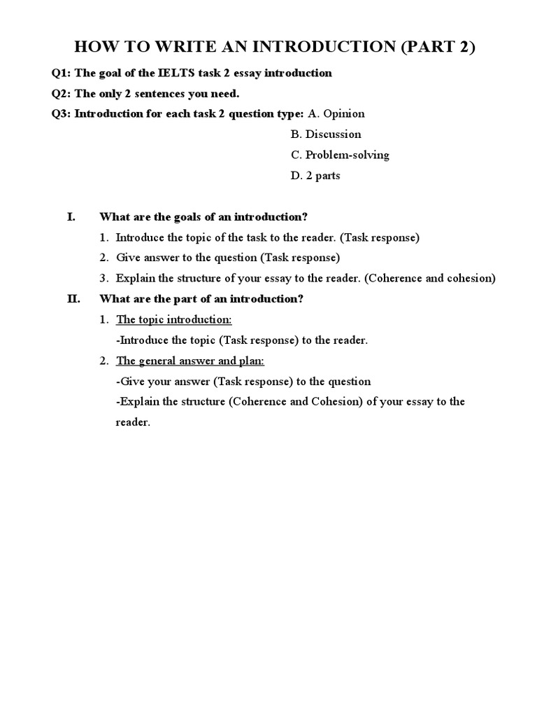 How To Write An Introduction Part 2 | PDF | Science | Cognition