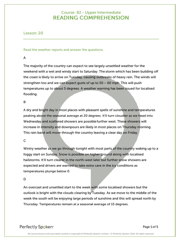 Reading Comprehension B2 | Work – QGMHTP