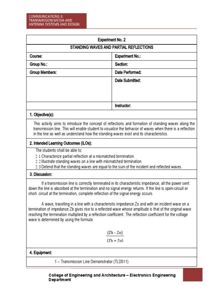 Ece016 Communications 3 Experiment 2 Pdf Amplitude Electrical