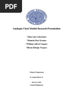 Matlab Analogue Clock Research 1