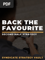 Back The Favourite: Second Half Strategy