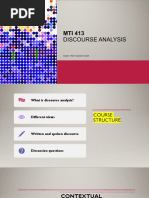 Discourse Analysis: Assist. Prof. Muhsin Yanar