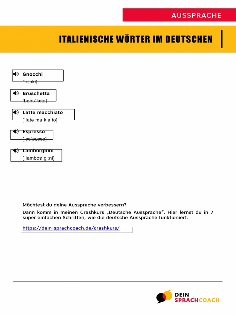 ITALIENISCHE WOeRTER IM DEUTSCHEN PDF