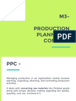 M3-Production Planning & Control