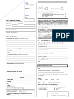 TWI Enrolment Form Application