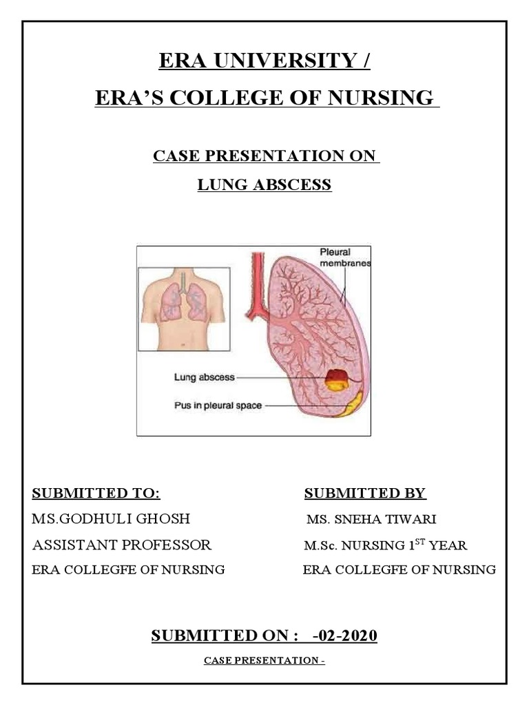 Case Presentation: Lung Abscess Management | PDF | Lung | Respiratory ...