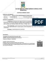 Certidão Negativa Tributária e Dívida Ativa Municipal