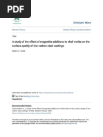 A Study of The Effect of Magnetite Additions To Shell Molds On TH