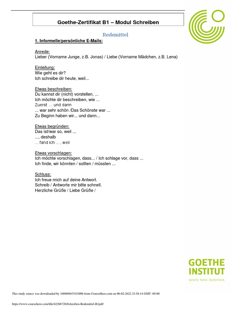 Schreiben redemittel b1 pdf pdf