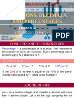 Dee Hwa Liong Academy: Fractions, Decimals, and Percentages