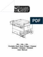 35L / 45L / 55L Portable Dual Zone Fridge / Freezer GH2020 / GH2022 / GH2024 User Manual