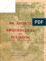 Mi Aporte A La Arqueologia Del Ecuador San Andres Tovar 1951