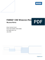 PLT-04547 A.0 - FARGO C50 Windows Printer Driver 5.4.0.1 Release Notes