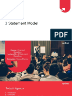 Forecasting 3 Statement Model