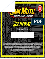 SMK MUTU MODIFICATION CONTEST 2022 Sertifikat