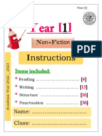CIPP Year 1 Non-Fiction Instructions
