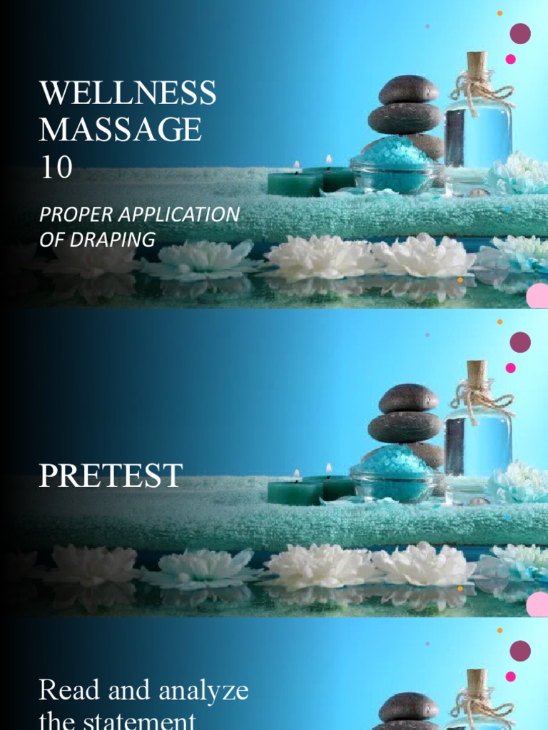 Wellness Massage Lesson 3 Draping Pdf Pelvis Massage