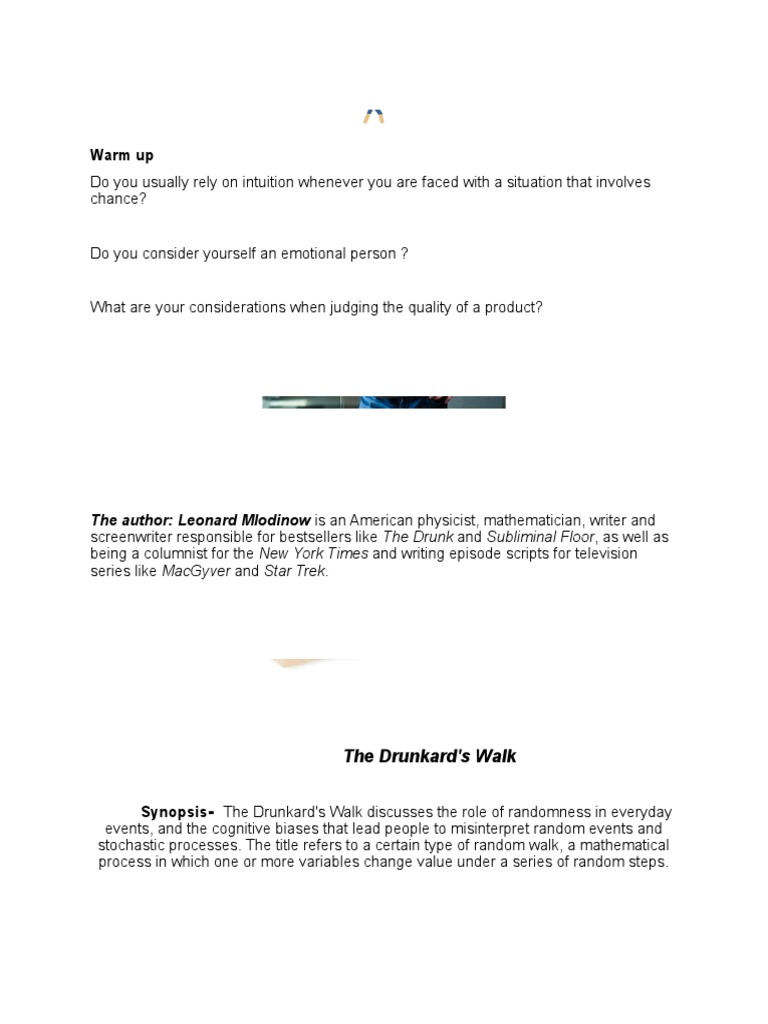 The Drunkards Walk PDF Logic Thought