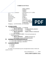 Curriculum Vitae I. Identite: Informatique