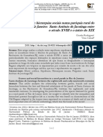 Hierarquias sociais nas sepulturas de uma paróquia rural no Rio de Janeiro