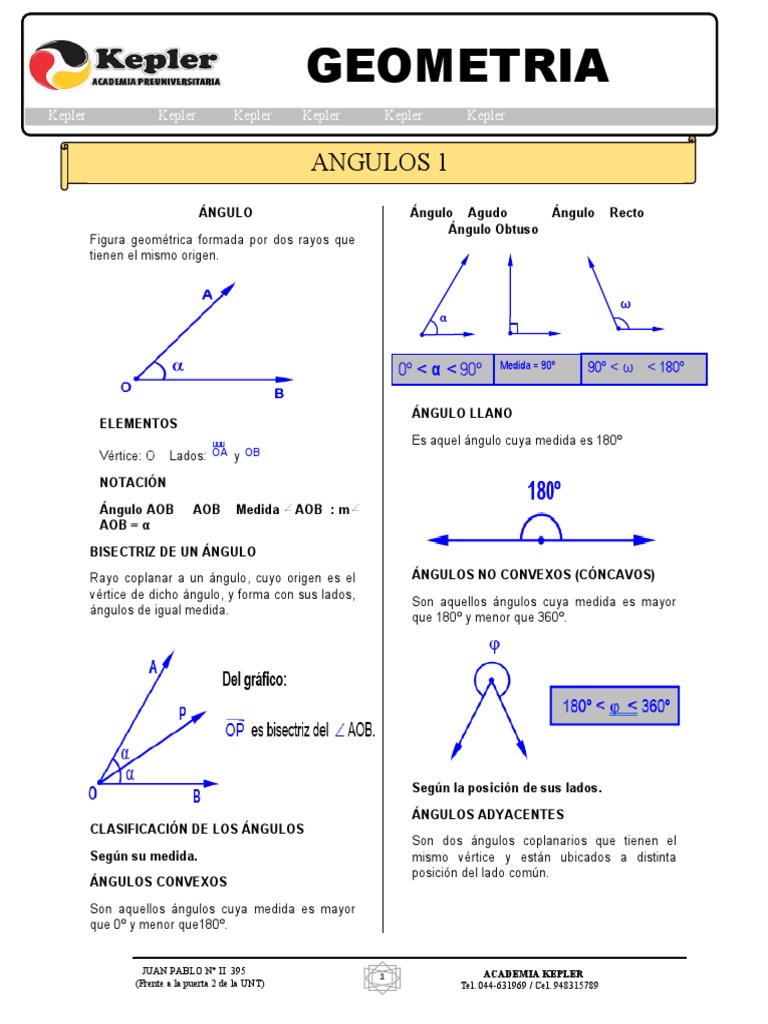 Tema 2 Angulos 1 | PDF | Ángulo | Fenomeno fisico