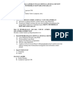 Pedoman Laporan Tugas Critical Journal Review (CJR) & Form Penilaian Laporan Tugas CJR