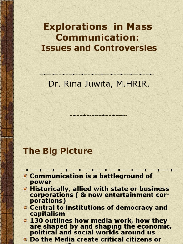 Communication And Media Pdf Mass Media Communication