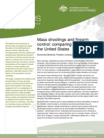 Draft of Trends Issues Paper Mass Shootings and Firearm Control Comparing Australia and The United States Submitted To Peer Review