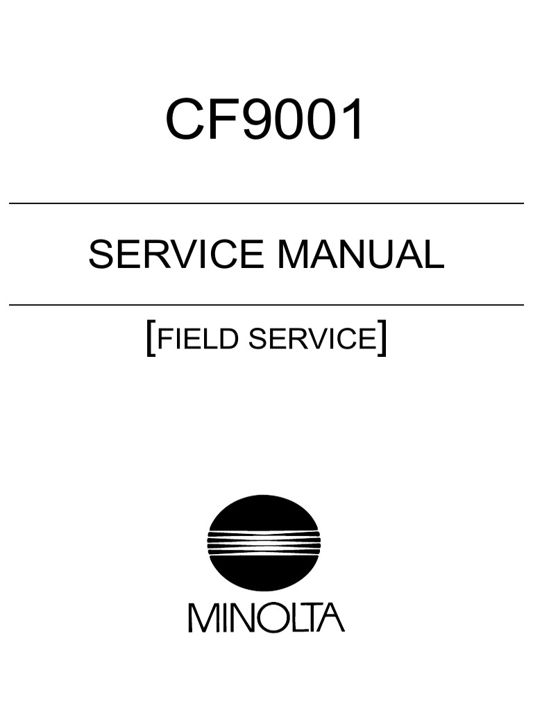 CF9001 Field Service Manual PDF