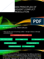 Gandhian Principles of Non-Violent Conflict Resolution