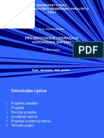 Projektovanje I Izgradnja Vodovodnih Sistema: Univerzitet U Tuzli Rudarsko Geološko Građevinski Fakultet U Tuzli