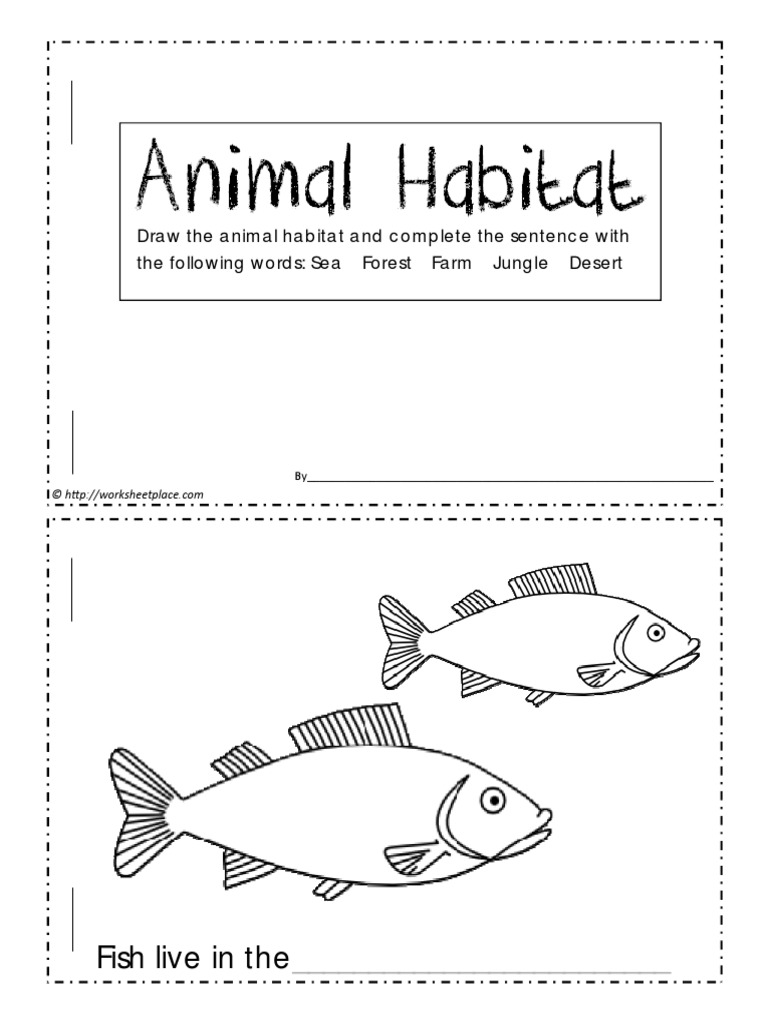Animal Habitat Booklet PDF