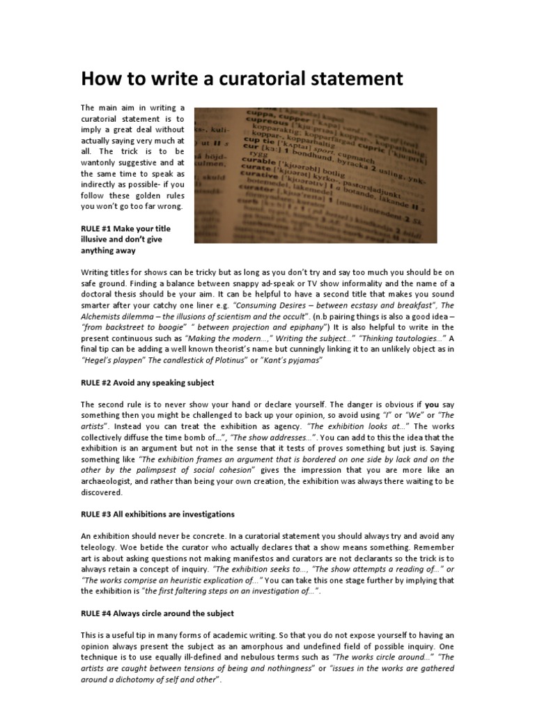 Examples of art exhibition themes image