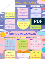 Jadwal Menyapu Dan Roster Pelajaran Kelas 1.B