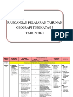 Rancangan Pelajaran Tahunan Geografi Tingkatan 3 TAHUN 2021