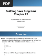 Building Java Programs: Implementing A Collection Class: Arrayintlist