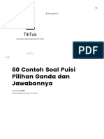 60 Contoh Soal Puisi Pilihan Ganda Dan Jawabannya