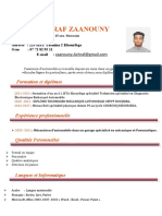 Achraf Zaanouny: Formation Et Diplômes