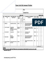 Ben Rinnes Activity Risk Assessment Worksheet: Project:ARA 314 Pulling Wet Pipe Date: Assessment Team