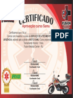 Certificar de Samu Moto